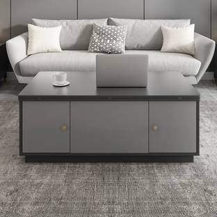 NG Decor Modern Gray Multifunctional Square Lift-top Coffee Table Engineered Wood Coffee Table