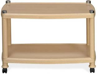 Nilkamal Centro Table 05 Contemporary Center Trolley with wheels Plastic Coffee Table