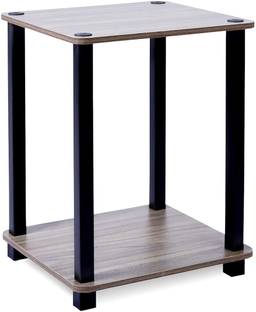 AshandRoh (2 x 2 Tier End Table)(Mdf Engineered Wood) Metal End Table