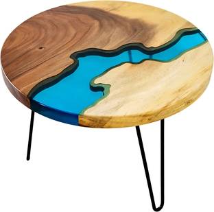 CaromStudios Handmade Epoxy Resin Coffee Table (Living Room, Bedroom, Dining Room) Solid Wood Coffee Table