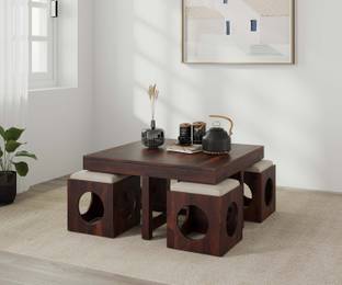 Allie Wood Solid Wood Coffee Table