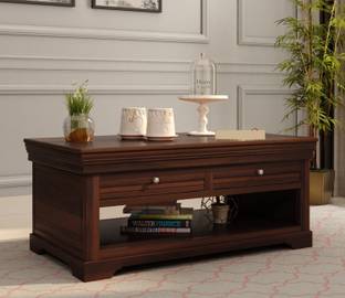 एली वुड Isaure Rosewood ( Sheesham ) 2 Drawer सॉलिड वुड कॉफ़ी टेबल