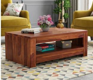HOME NEST Solid Sheesham Wood Center Coffee Table for Living Room|Wooden Sofa Centre Table Solid Wood Coffee Table