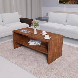 NE Furniture Mocha Engineered Wood Coffee Table/Center Table with Storage Engineered Wood Coffee Table