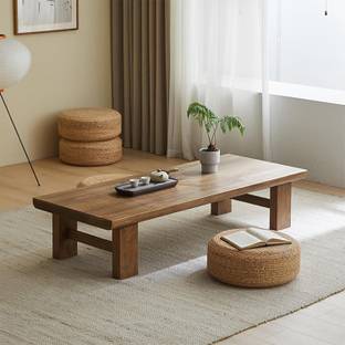 Streemcraft Japanese Style Solid Wood Coffee Table for Living Room Solid Wood Coffee Table