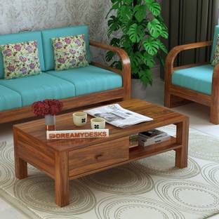 Dreamydesks Solid Sheesham Wood Coffee/Center/Tea Table For Hall/Office/Livingroom/Home Solid Wood Coffee Table
