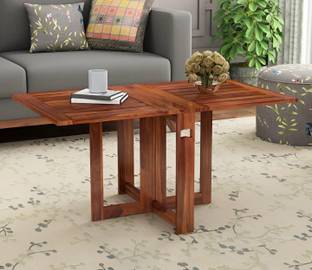 FLIPWOOD Wooden Folding Coffee Table for Living Room Foldable Center Table for Office Solid Wood Coffee Table