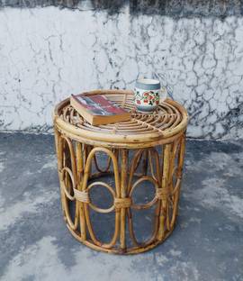 NiraDesigns Bamboo Cane Outdoor Indoor Coffee Table Solid Wood Coffee Table