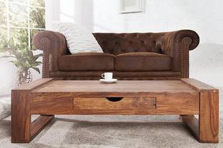 Allie Wood Rosewood (Sheesham) Solid Wood Coffee Table