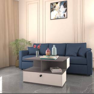 spacesbyU Lemosh Coffee Table with Drawer & Open Storage | Engineered Wood Coffee Table