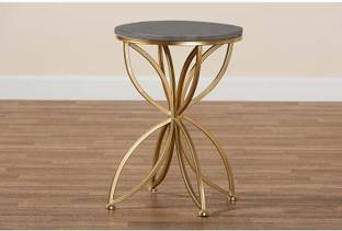 Craftmakers Maharaja Style Round End Table & Side Table for Small Spaces Metal Coffee Table