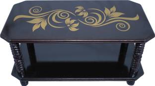 PEDPIX Wooden Tea Table| Teapot | Elegant Print Design |DIY Wooden Table Engineered Wood Coffee Table