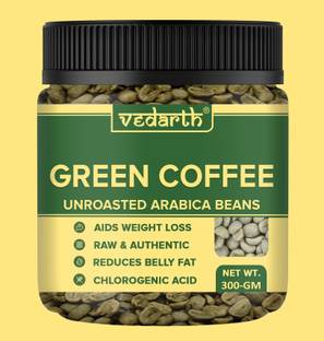 Vedarth Organics Green Coffee Beans with High CGA & |Unroasted Arabica Coffee Beans Coffee Beans