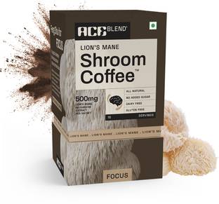 Ace Blend Lion's Mane SHROOM COFFEE™ | Mushroom Coffee | KSM 66 Ashwagandha | Focus Instant Coffee
