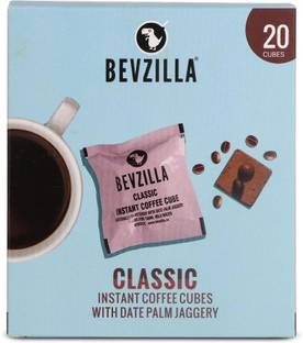 Bevzilla 20 Instant Coffee Cubes Pack with Organic Date Palm Jaggery - Classic Instant Coffee