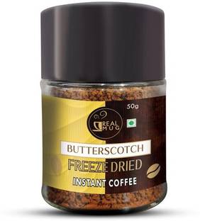 REAL MUG Freeze-Dried Instant Coffee | Hot & Cold Coffee Instant Coffee With Butterscotch Instant Coffee
