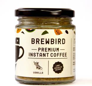 Brewbird Premium Vanilla Instant Coffee Powder | Rich Aroma | Arabica Beans Bold Taste Instant Coffee