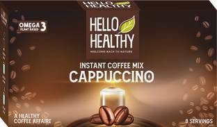 Hello Healthy Cappuccino- 8 Sachet Instant Coffee