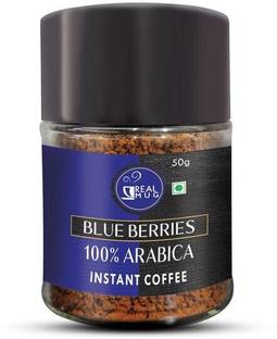 REAL MUG 100% Arabica Instant Coffee | Hot & Cold Coffee Instant Coffee (Blueberries) Instant Coffee