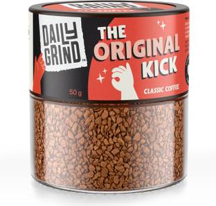 Daily Grind The Original Kick Classic Powder 100% Arabica Beans Hot & Cold Instant Coffee