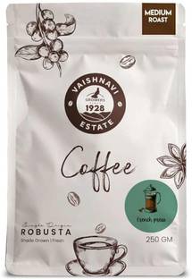 VaishnaviEstate Medium Roast Vegan Robusta Coffee Bean - French Press Coffee Beans