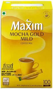 Maxim Mocha Gold Mild 100 Sticks Instant Coffee