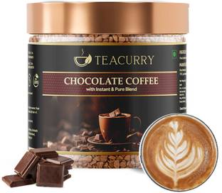 TEACURRY Chocolate Instant Coffee - Premium Arabica Roasted Coffee - No Artificial Flavor Roast & Ground Coffee