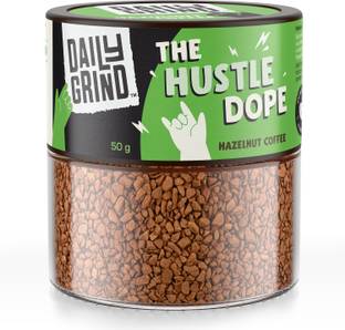 Daily Grind The Hustle Dope Hazelnut 100% Arabica Beans Hot & Cold Powder Instant Coffee