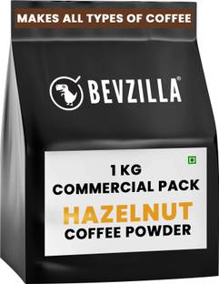 Bevzilla 1kg Hazelnut Instant Coffee Powder |Makes 500 Cups| Made For HoReCa Instant Coffee