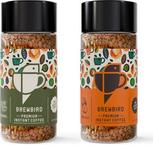 Brewbird Original & Hazelnut | Arabica Beans | Strong Rich Aroma Instant Coffee Instant Coffee