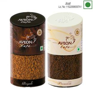 AVEON Cafe Royale 50g & Premium 50g Twin Pack Instant Coffee