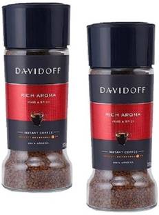 Davidoff Rich Aroma|100% Arabica|Vivid & Spicy 100gm-(Pack of 2)|(Imported) Instant Coffee