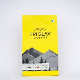 Triglav Coffee Single origin 100% Arabica coffee beans | Chikmagalur region | Medium roast Coffee Beans