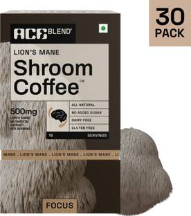 Ace Blend Lions Mane SHROOM COFFEE™ | 30 serves | Mushroom Coffee | Cold/Hot Brew | Instant Coffee