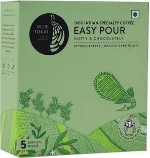 Blue Tokai Coffee Roasters Easy Pour Attikan Estate Medium Dark Roasted Instant Coffee