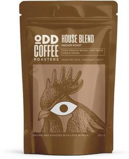 ODD COFFEE ROASTERS Aeropress | House Blend | 60:40 Blend | Chocolaty & Nutty | AAA Grade | Medium Roast & Ground Coffee