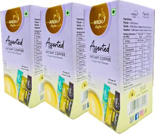 AVEON Cafe Assorted Sachet-12 (Pack of 3) Instant Coffee