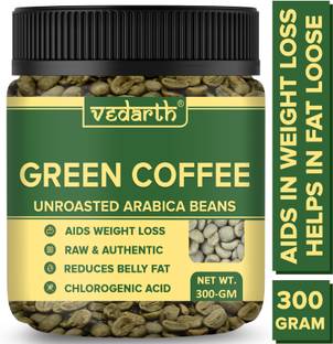 Vedarth Organics Best Green Coffee beans for Weight Loss Management 300g Coffee Beans