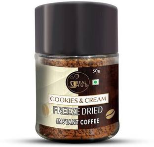 REAL MUG Freeze-Dried Instant Coffee | Hot & Cold Coffee Instant Coffee (Cookies & Cream) Instant Coffee