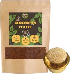 empress farms Filter Coffee Powder - 100% Robusta - Medium Roast - Freshly Roasted Roast & Ground Coffee