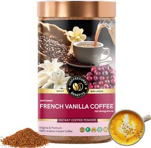TEACURRY French Vanilla Coffee (50g) for Energy & Focus | Premium Arabica Coffeecurry Instant Coffee