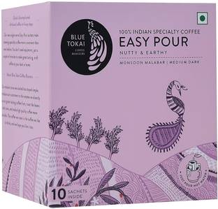 Blue Tokai Coffee Roasters Easy Pour Monsoon Malabar Medium Dark Roast Instant Coffee