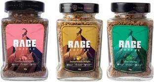 RAGE Coffee Combo Pack of 3 - Butterscotch Delight & Vanilla Bubblegum & Mint Mocha Flavoured Instant Crystal Coffee 50 Gms Each Instant Coffee