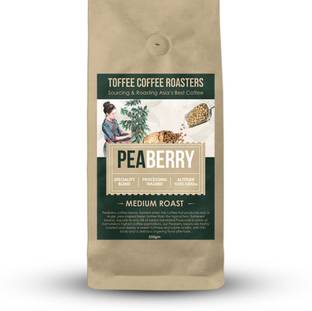 Toffee Coffee Roasters Peaberry Coffee Whole Beans Medium Roast Roast & Ground Coffee