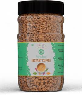 Bhuba Freeze Dried 100% Pure Instant Coffee Powder Glass Jar Instant Coffee