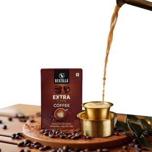 Bevzilla Instant Filter Coffee Powder-South Blend | 70% Coffee,30% Chicory | Extra Strong Instant Coffee