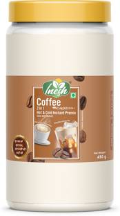 inesh Coffee 2 in 1 hot & cold instant premix (just add water) jar 450g Instant Coffee