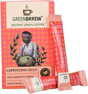 GreenBrrew Green Coffee Beverage Mix, CAPPUCCINO Original Instant Coffee