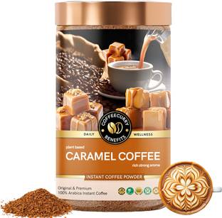 TEACURRY Caramel Coffee (50g) - Improves Physical Performance | Premium Arabica Coffee Instant Coffee