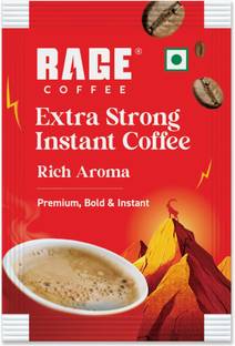RAGE Extra Strong Premium Blend Coffee (Pack of 50)+Multipurpose Shaker 450ml Instant Coffee